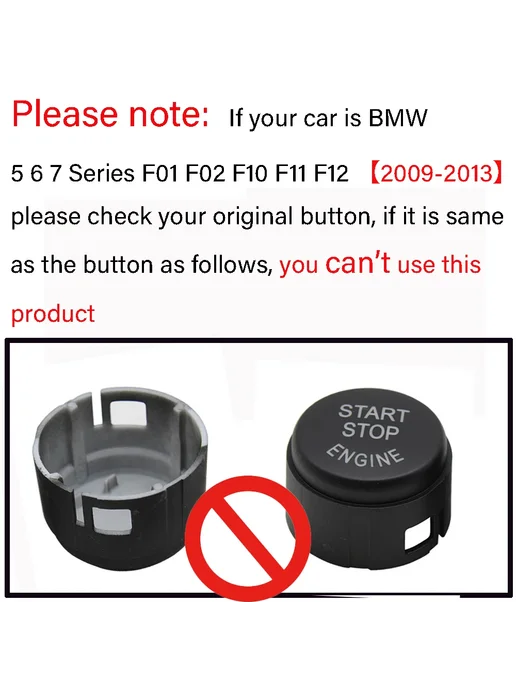 angelguoguo Кнопка Start Stop серебристая для BMW A Model, серебристый, фото 3