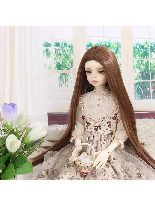 Нет бренда Парик для куклы BJD, цвет 16 colourful, вариант, фото 4