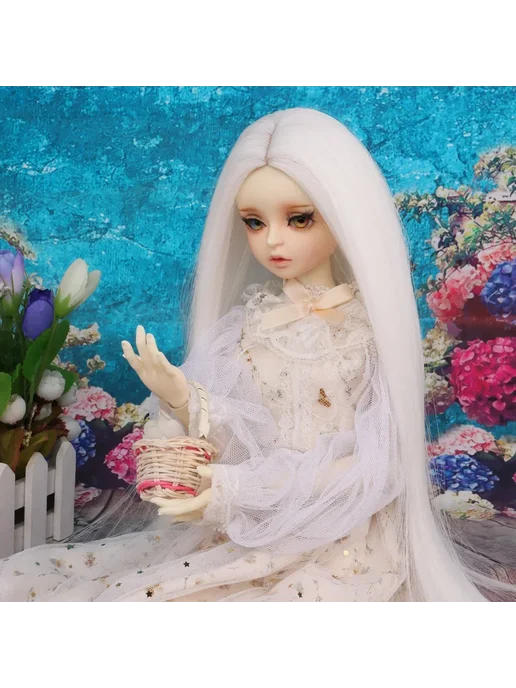 Нет бренда Парик для куклы BJD, цвет 16 colourful, вариант, фото 5