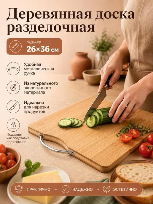 н46 деревянная дощечка 26*36см, 26x36 см, фото 2