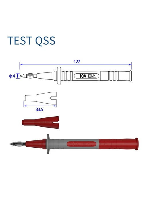 TEST QSS Щупы для мультиметра QSS Q.30044 2 шт, 2 шт, фото 4