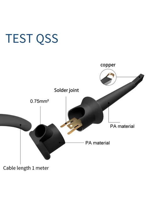 TEST QSS Мини-грабберы для мультиметра 10 шт, 10 шт, фото 5