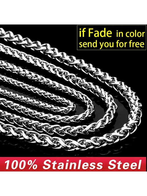 Нет бренда Цепочка из нержавеющей стали 316L, 70 см, 3mm wide, 316 л, фото 2