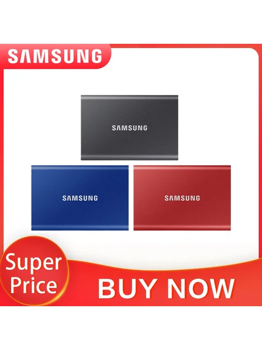 Samsung T7 SSD 1 ТБ, Blue, 1 ТБ, фото 2