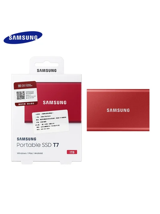 Samsung T7 SSD 1 ТБ, Blue, 1 ТБ, фото 7