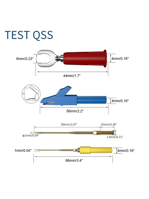 TEST QSS Набор щупов для мультиметра, цвет type-B, вариант, фото 7