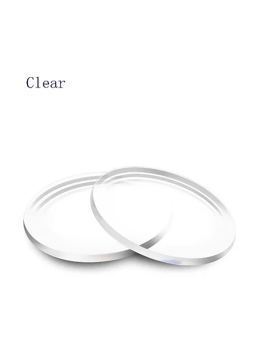 CHFEKUMEET Линзы для очков Clear, поликарбонат, 1 пара, белый