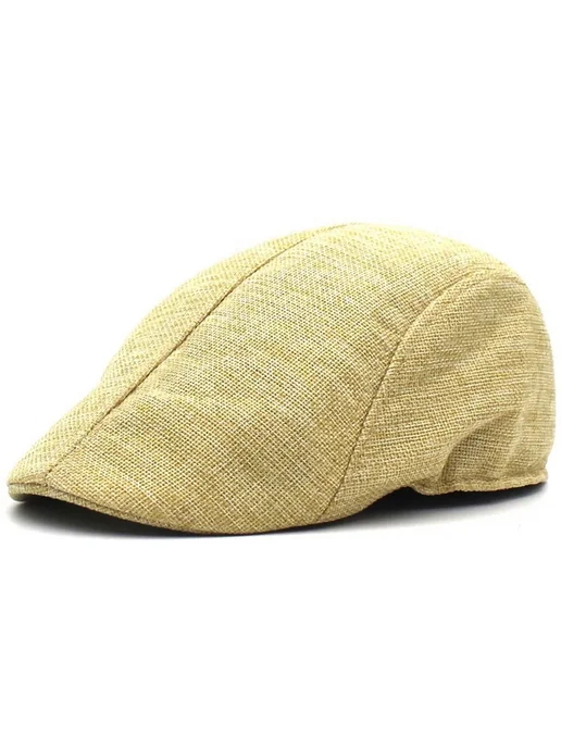 wzcx Бreathable Cotton Beret Unisex, желтый