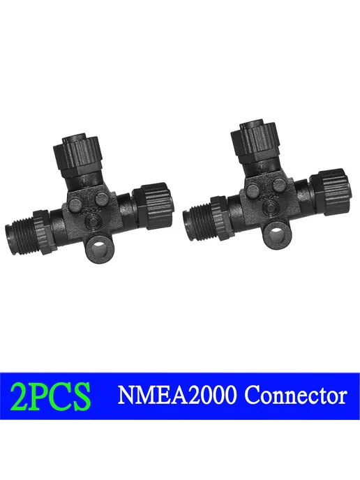 RYSJM 2шт. NMEA2000 T-разъем, черный, 2 шт