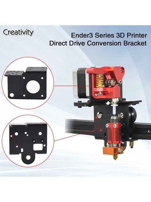 CREATIVITY Кронштейн экструдера Ender 3 Sheet Metal Set, вариант, фото 3