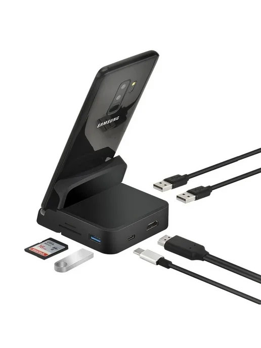Нет бренда Док-станция 8 в 1 usb-c HDMI, Dex Pad, для зарядки, для Sams, вариант