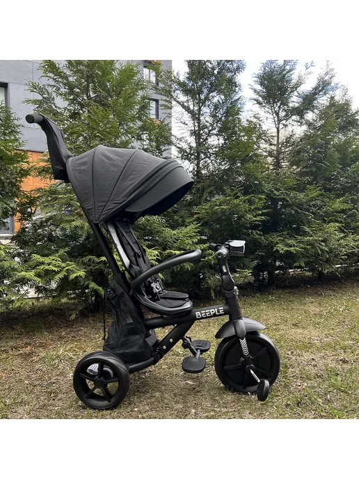 Beeple Велосипед трехколесный Mini Trike Black, черный, фото 7