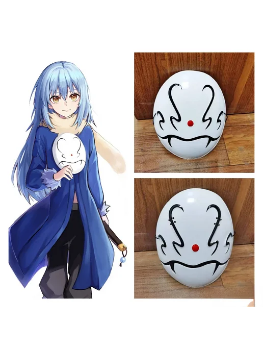 Нет бренда Маска That Time Got Reincarnated as a Slime, косплей Rimuru, белый, фото 2