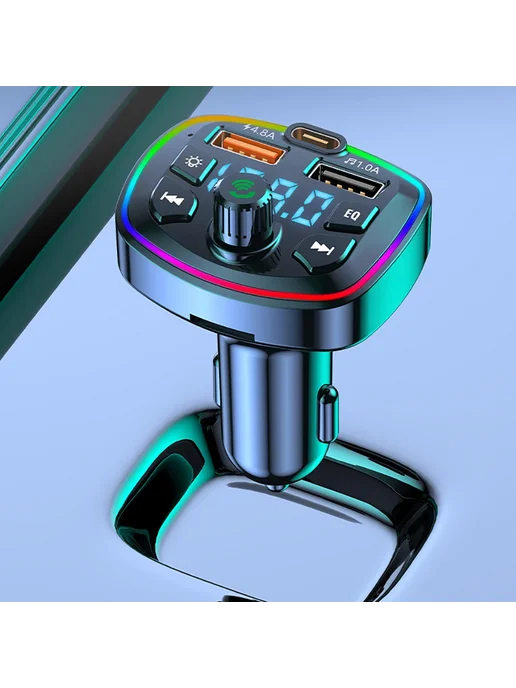 WYMECT Автомобильный Bluetooth 5,0 FM-передатчик PD 18 Вт Type-C Du, 18 Вт, фото 3