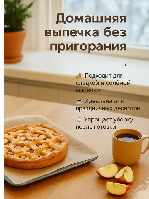 ТА1612 Бумага для выпечки 8 м × 38 см силиконизированная, 8 м, фото 2