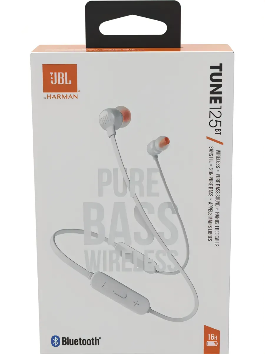 JBL Беспроводные наушники Tune 125BT Global, белый