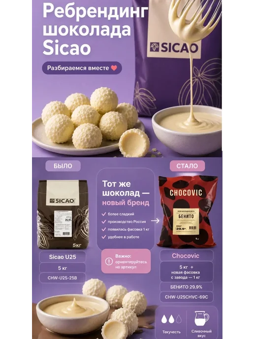 CALLEBAUT Шоколад кондитерский белый Chocovic Benito 29,9% 5 кг, 5 кг, фото 3
