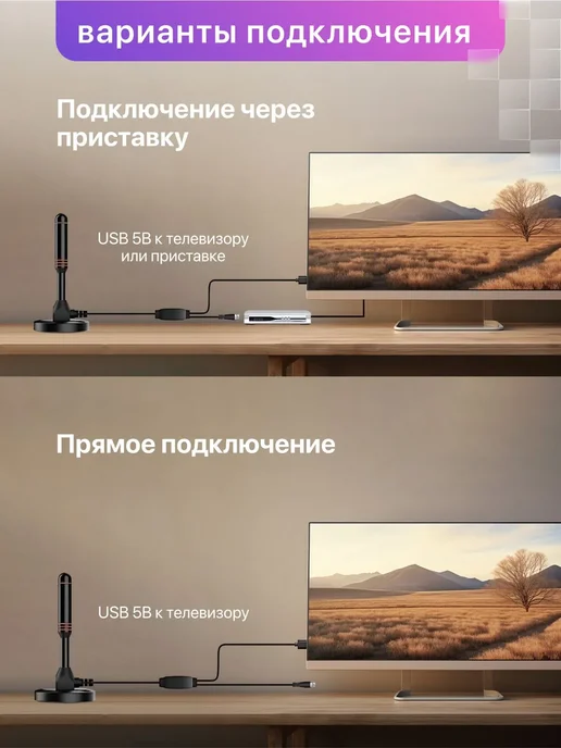 Антенна для цифрового ТВ с магнитом Орбита OT-ANT01, черный, фото 4