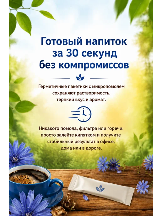 Цикорий Здоровье в пакетиках 27 штук по 2 гр, 2 г, фото 4
