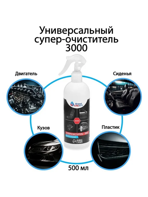GRAND CARATT Универсальный суперочиститель для кузова авто, 500 мл