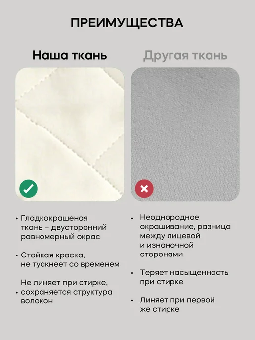 наматрасник 160х200 непромокаемый толстый бежевый на резинке, 90x200, фото 7