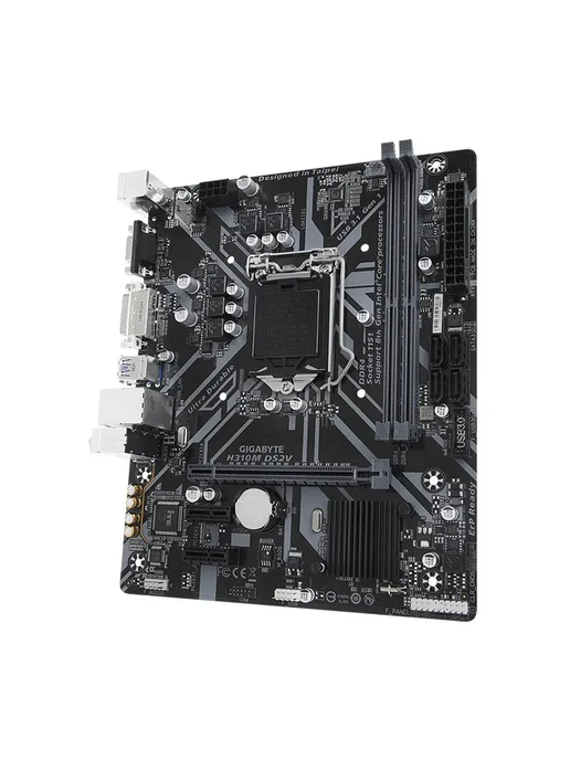 Mатеринская плата H310M-DS2V LGA1151 2*DDR4, черный, фото 3