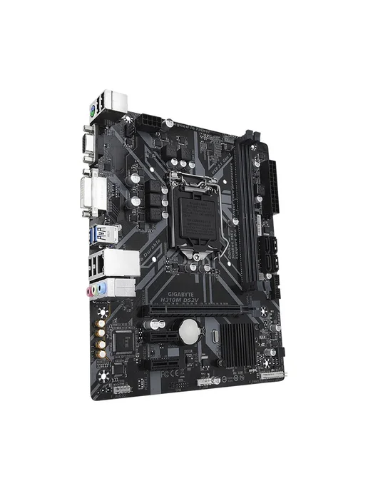 Mатеринская плата H310M-DS2V LGA1151 2*DDR4, черный, фото 4