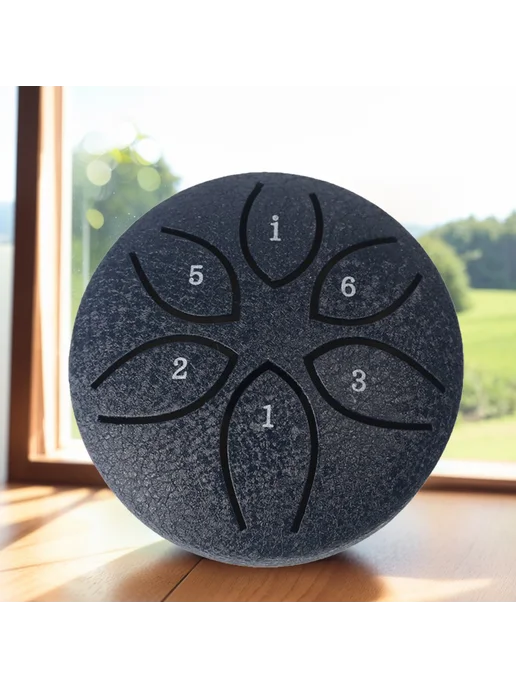 Маленький Steel Tongue Drum 3 дюйма 6 нот Handpan для музыки, вариант