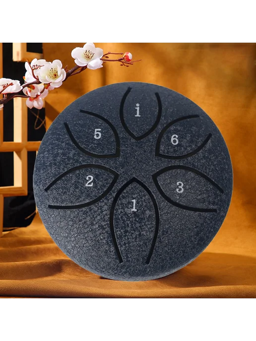 Маленький Steel Tongue Drum 3 дюйма 6 нот Handpan для музыки, вариант, фото 3