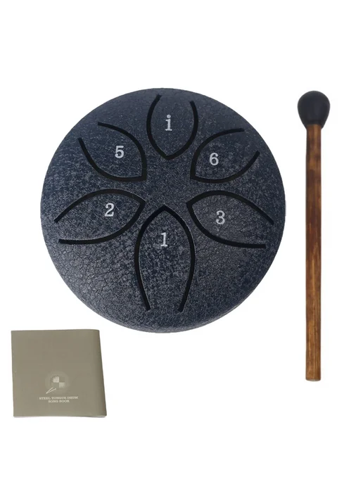 Маленький Steel Tongue Drum 3 дюйма 6 нот Handpan для музыки, вариант, фото 6