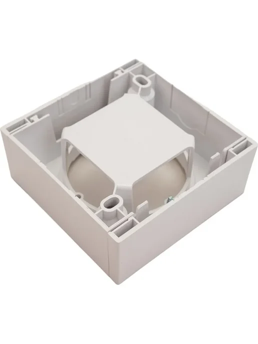 Коробка для наружной установки розетки пластиковая 84x84, 84x84, фото 4