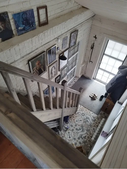 StairShop Лестница деревянная межэтажная проем 950х1710 мм (правая), 950x1895 мм, фото 6