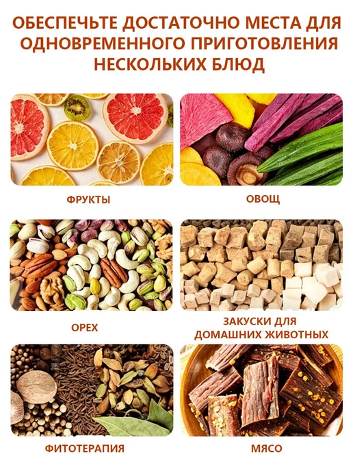 Дегидратор - электросушилка для продуктов, белый, фото 3