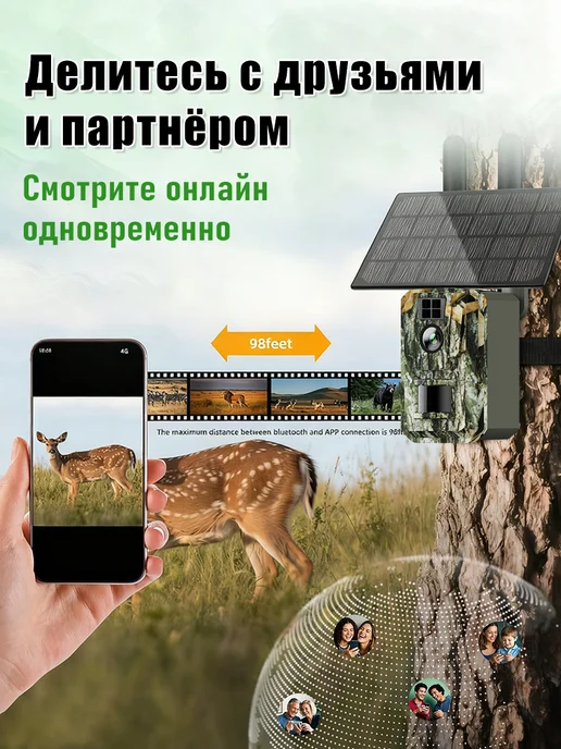 Фотоловушка для охоты и дачи с дисплеем, зеленый, фото 5