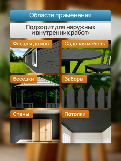 MASTERFARBE Кроющий антисептик для дерева WOODTOP 2,5 л, 2,5 л, фото 3