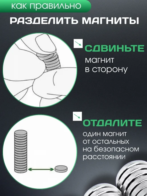 Нет бренда Неодимовый магнит диск 15х1.5 набор -30 шт, 15x1.5, 30 шт, фото 2