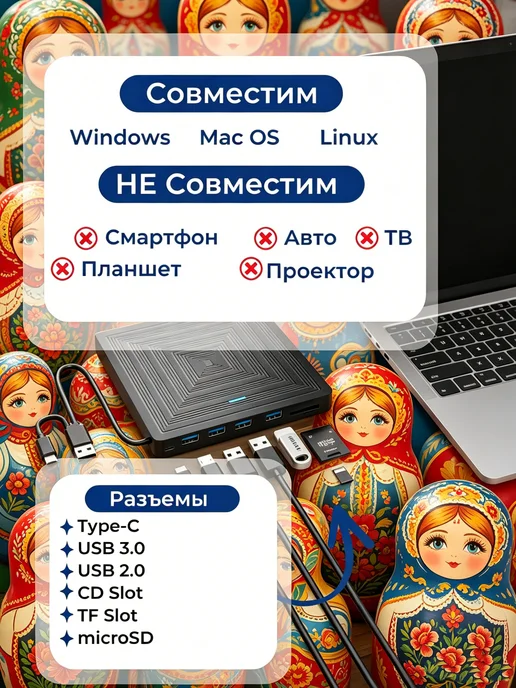 Дисковод для ноутбука внешний, вариант, фото 3