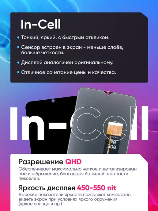 Phones Shop Дисплей для Samsung A13, экран Самсунг A135F A137F, черный, фото 2