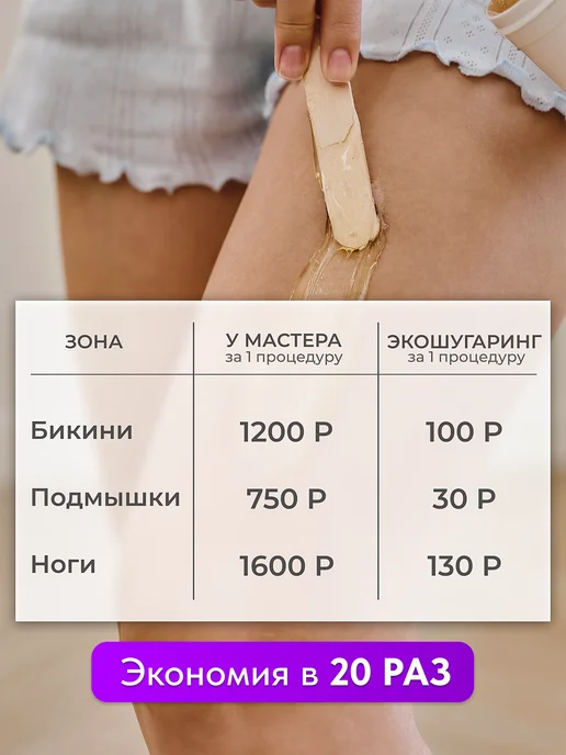 Ecosugaring сахарная паста для шугаринга плотная, вариант, фото 2