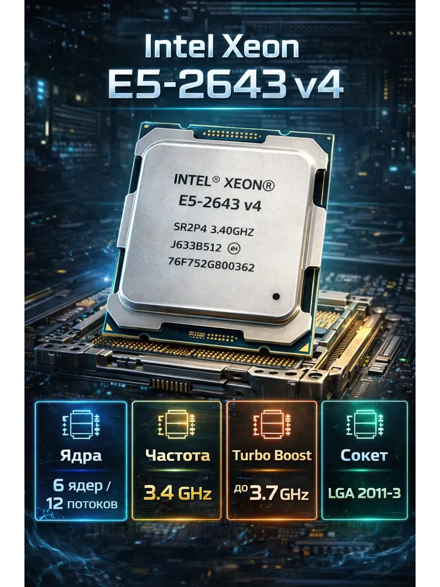 Intel Процессор Xeon E5-2643 v4