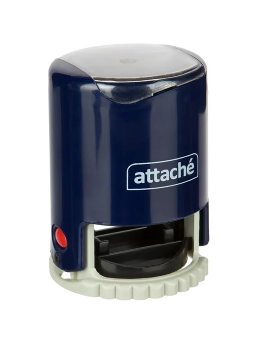 Круглая печатная оснастка Attache R40, синий цвет, синий, фото 4