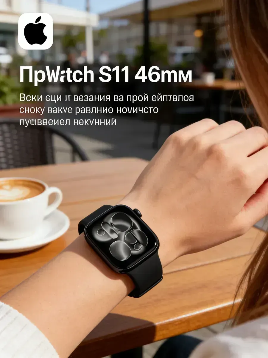 Apple Watch S11 46mm Черный классический черный