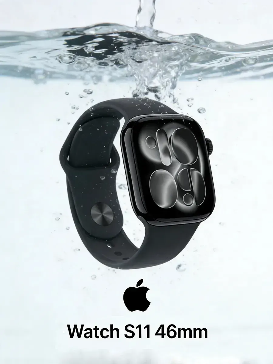 Apple Watch S11 46mm Смарт черные часы