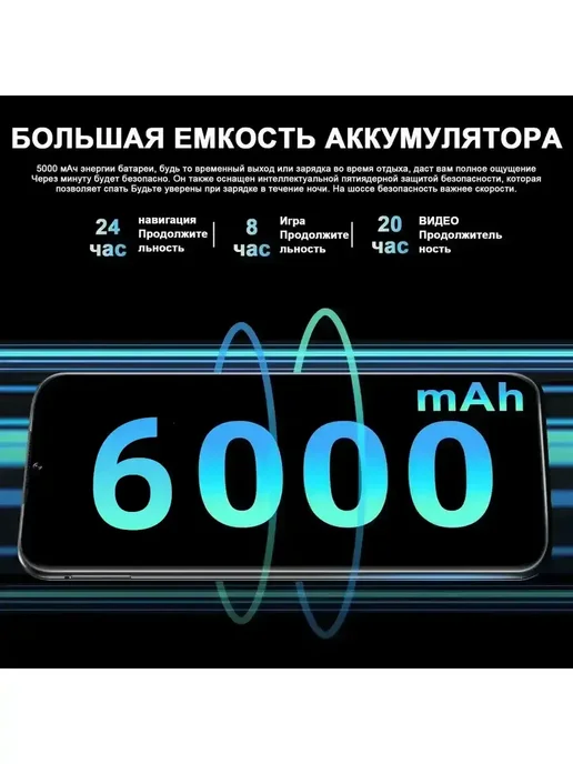 Смартфон YFQTXLW 1 12/512 ГБ, синий, фото 2