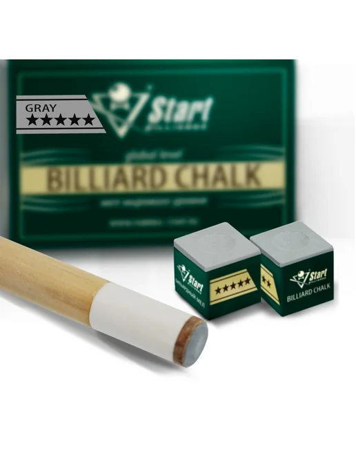Start Billiards Мел для бильярда 5 звезд серый 1шт, 1 шт, фото 2