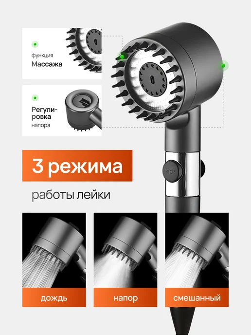 THE VADICA Портативный аккумуляторный летний душ для дачи, вариант, фото 3