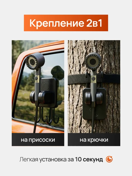 THE VADICA Портативный аккумуляторный летний душ для дачи, вариант, фото 8