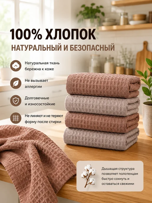 VegaOks Кухонные полотенца подарок Новый год 2027 символ года 12 шт, 5 шт, фото 2
