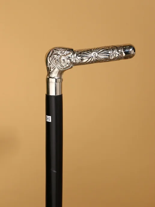 SOLNARIS Трость из мангового дерева с латунным держателем, серый, фото 5