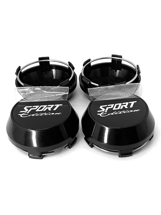 NAPOKIT 4 шт. черные колпачки центра на колесо Sport Edition, 4 шт, фото 5